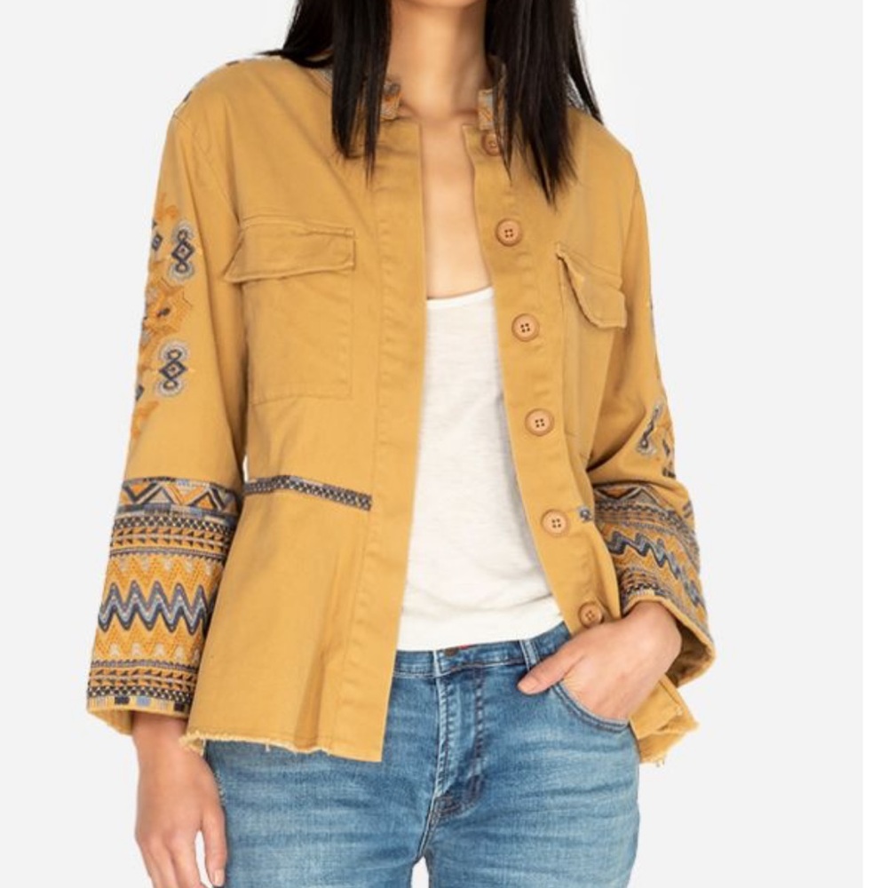 Johnny Was Military Jacket